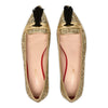 Tassel Flat - Gold Glitter
