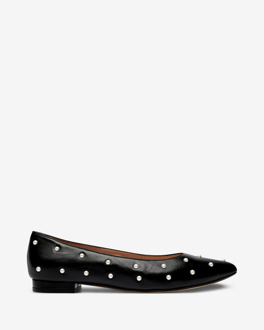 Bon Bon Flat - Black & Pearl
