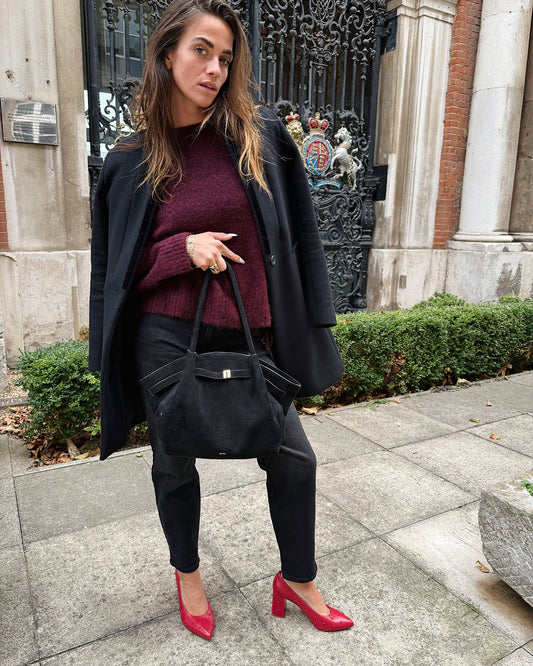 Bon Bon Pump Heel - Red & Red