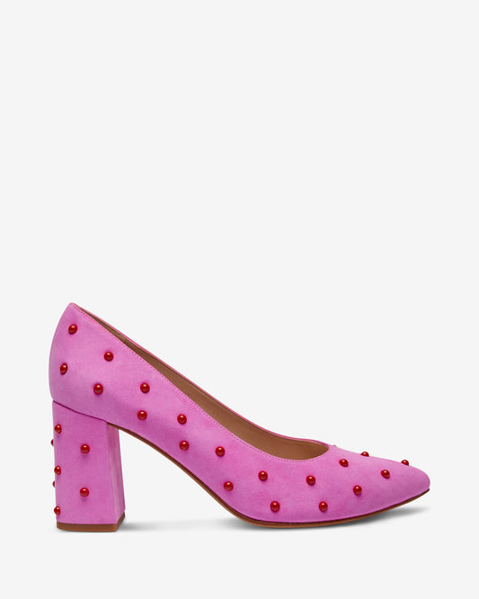 Bon Bon Pump Heel - Pink & Red
