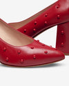 Bon Bon Pump Heel - Red & Red
