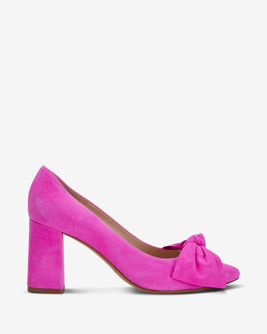 Bow Pump Heel - Pink