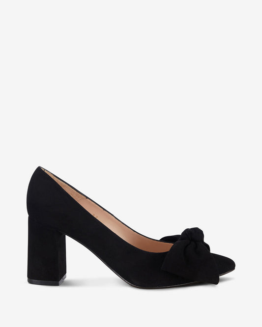 Bow Pump Heel - Black