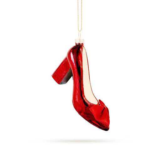 Christmas Ornament - Red Bow Shoe