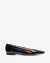 Margot Flat - Black Croc