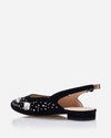 The Moment Flat Slingback - Black
