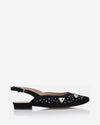 The Moment Flat Slingback - Black