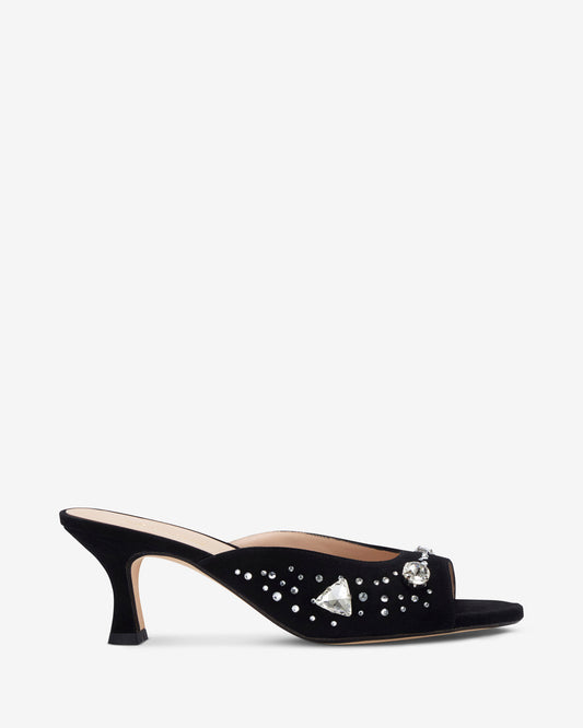 The Moment Peep Toe Kitten Heel - Black