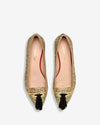 Tassel Flat - Gold Glitter