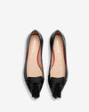 Tassel Flat - Patent Black Croc