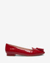 Tassel Flat - Patent Red Croc