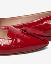 Tassel Flat - Patent Red Croc