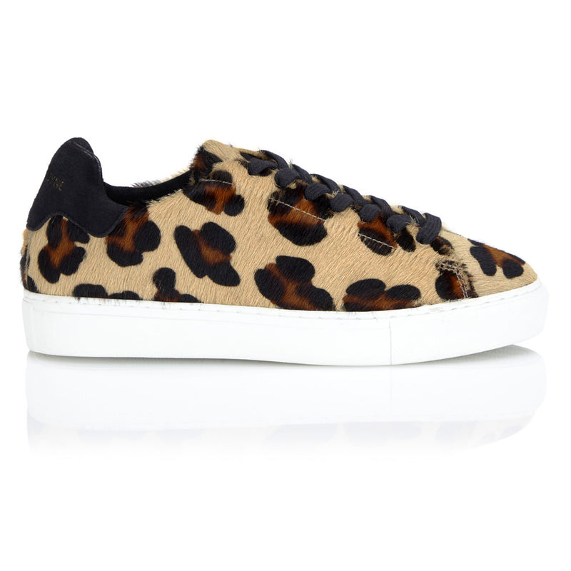 Classic Trainer - Leopard/Black Suede