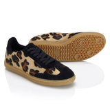 Sporty Trainer - Leopard/Black Suede