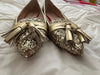 ReSELL - Tassel Flat - Gold Glitter 38.5