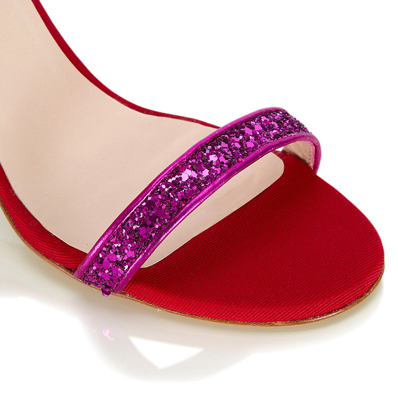 Out Out Sandal - Pink Glitter