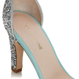 Out Out Sandal - Silver Glitter Mint