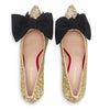 Bow Pump Heel - Gold Glitter