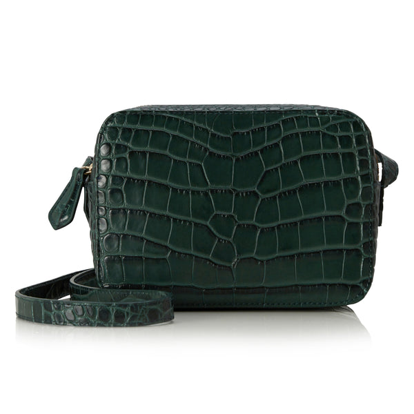 Camera Bag - Green Croc Embossed – Nicki Hoyne