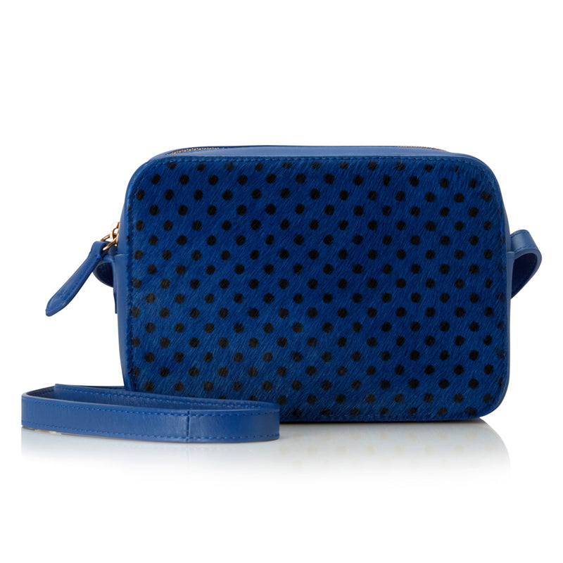 Camera Bag - Blue Polka Dot