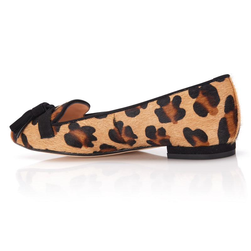 Leopard skin flat shoes Clearance